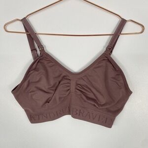 Kindred Bravely Nursing Bra Womens Large Pink Wireless Adjustable Maternity